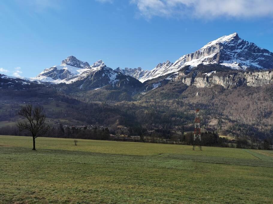Super Appartement Cocooning Vu Mont Blanc Sallanches Kültér fotó